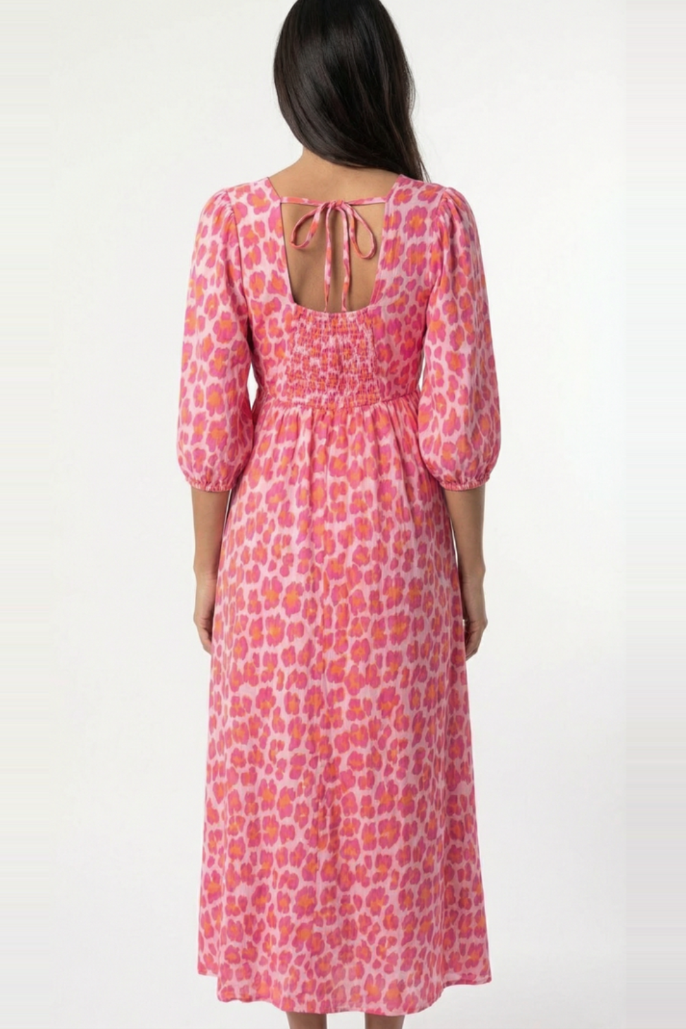 MARTINA - VESTIDO CON ESCOTE EN V Y ESTAMPADO FEMENINO