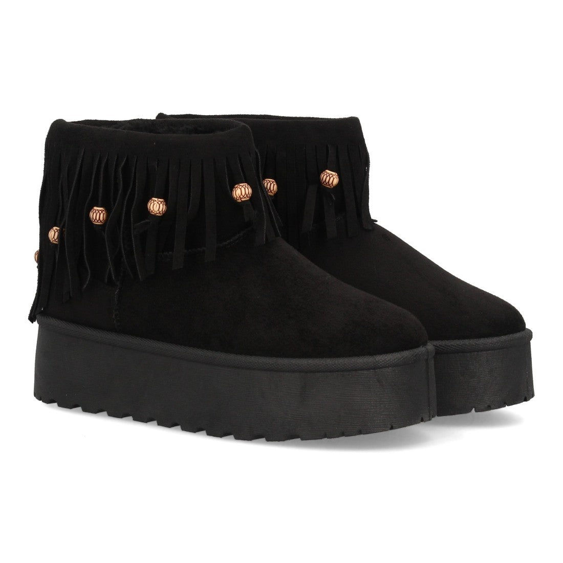 SILVIA – BOTINES AUSTRALIANOS CON FLECOS NEGROS