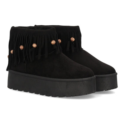 SILVIA – BOTINES AUSTRALIANOS CON FLECOS NEGROS