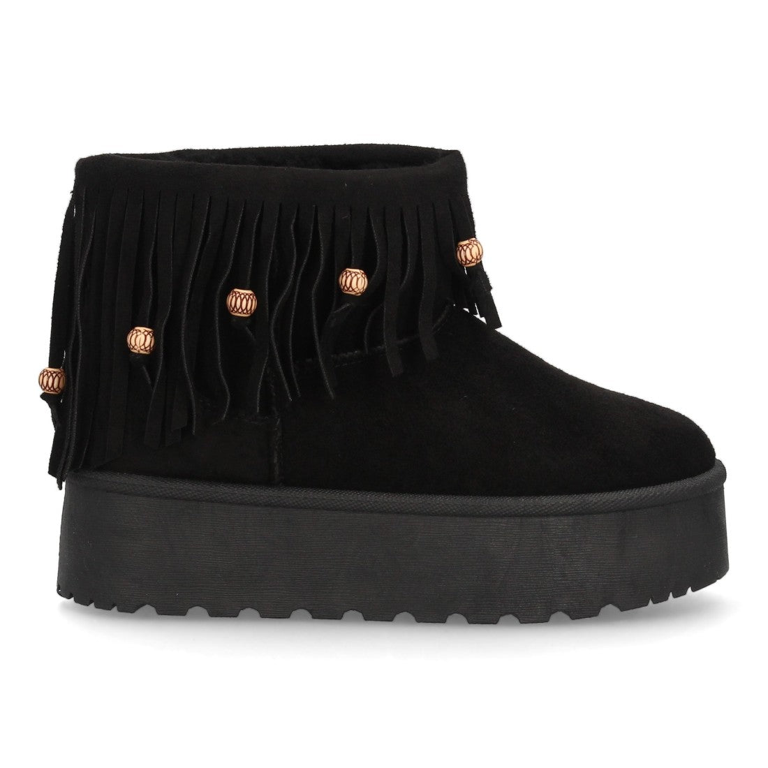 SILVIA – BOTINES AUSTRALIANOS CON FLECOS NEGROS