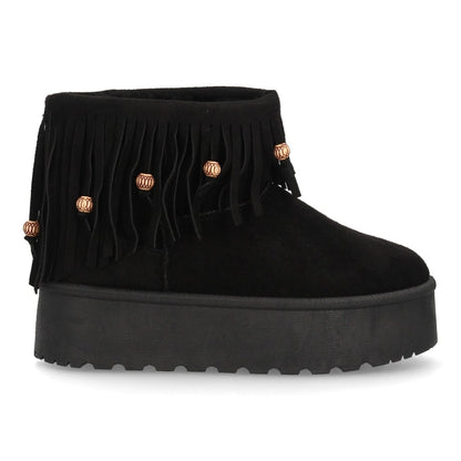 SILVIA – BOTINES AUSTRALIANOS CON FLECOS NEGROS