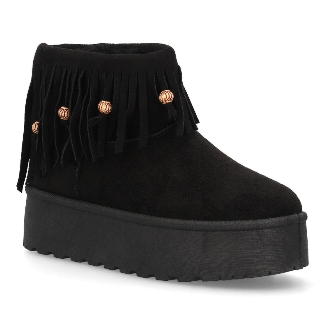 SILVIA – BOTINES AUSTRALIANOS CON FLECOS NEGROS