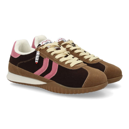 NORA – ZAPATILLAS RETRO MARRÓN