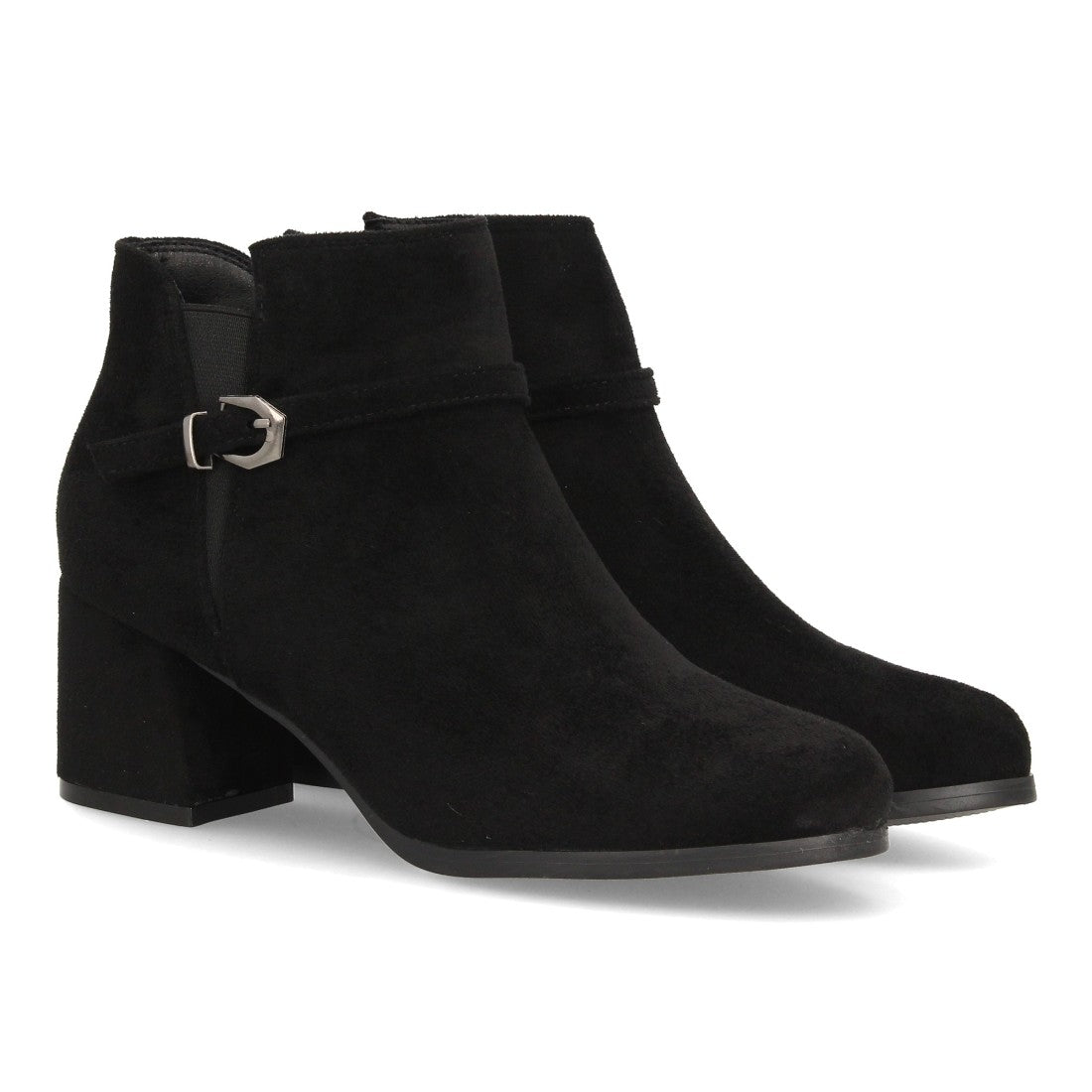 ROCÍO – BOTINES EFECTO ANTE COLOR NEGRO