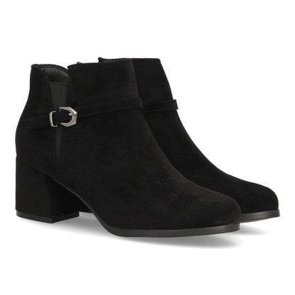 ROCÍO – BOTINES EFECTO ANTE COLOR NEGRO