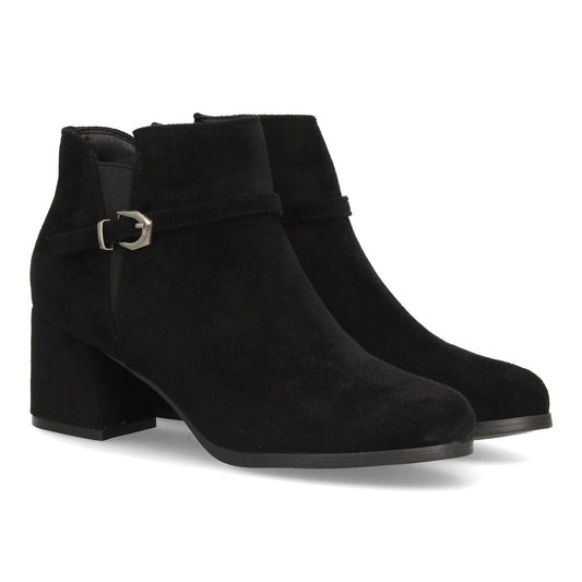 ROCÍO – BOTINES EFECTO ANTE COLOR NEGRO