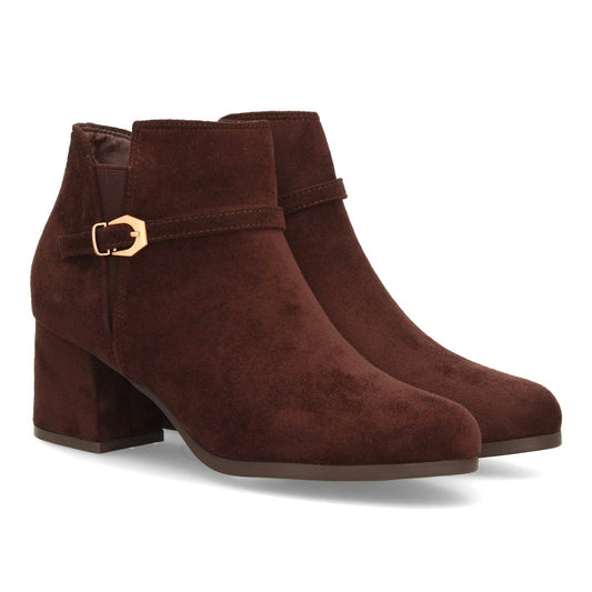 ROCÍO – BOTINES EFECTO ANTE COLOR MARRÓN