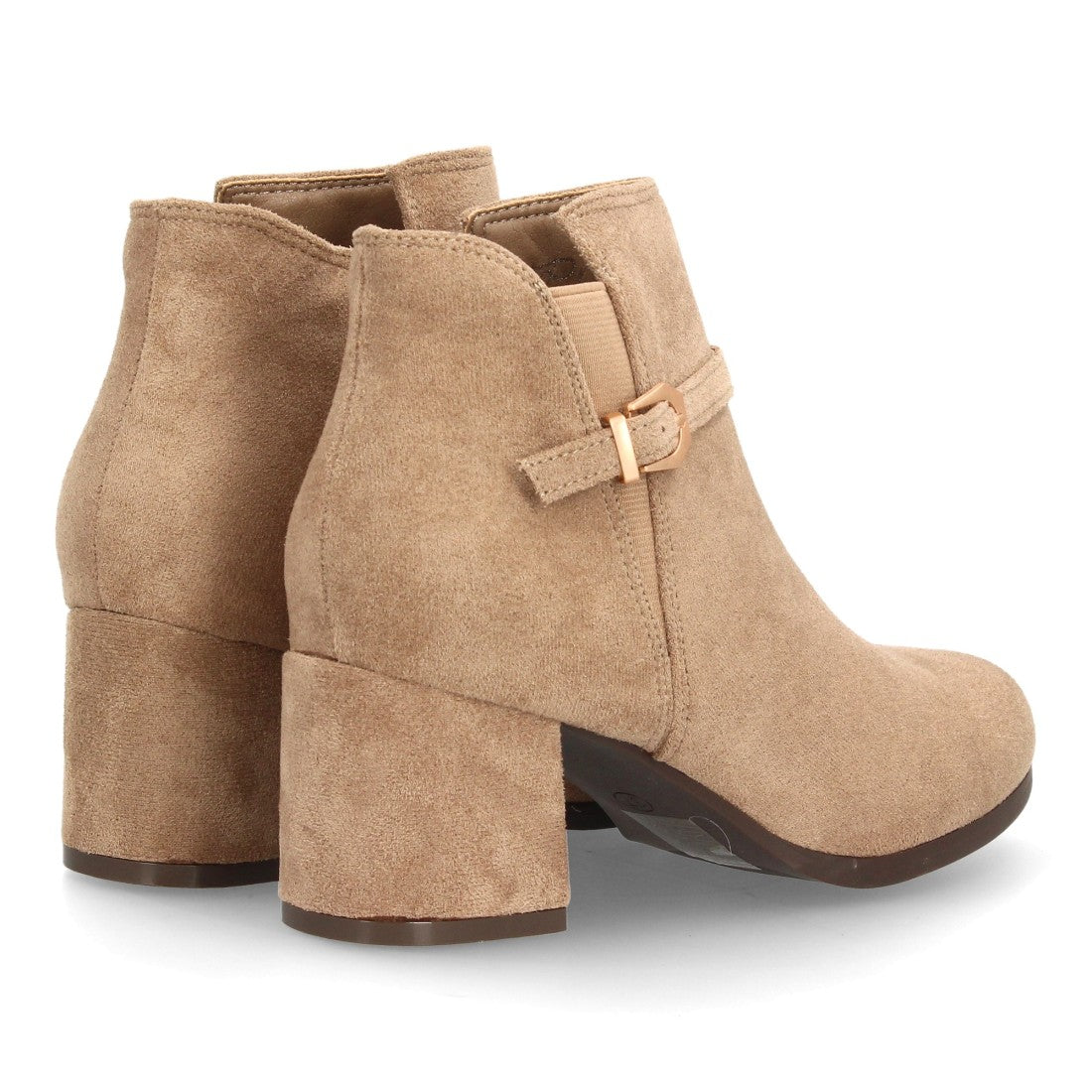 ROCÍO – BOTINES EFECTO ANTE COLOR CAQUI