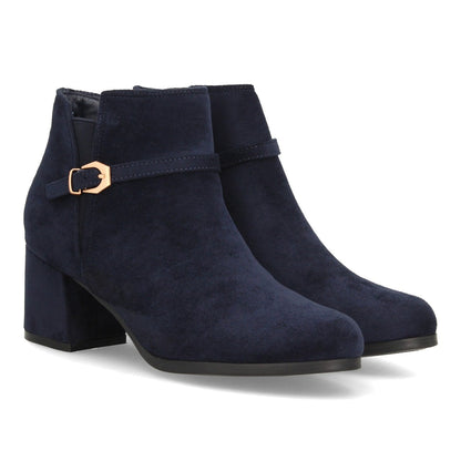 ROCÍO – BOTINES EFECTO ANTE COLOR AZUL MARINO