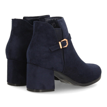 ROCÍO – BOTINES EFECTO ANTE COLOR AZUL MARINO