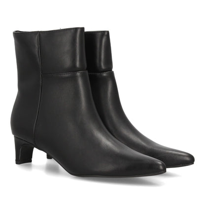 VERÓNICA – BOTINES EFECTO PIEL COLOR NEGRO