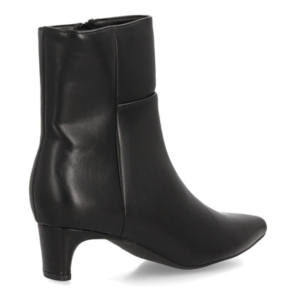 VERÓNICA – BOTINES EFECTO PIEL COLOR NEGRO