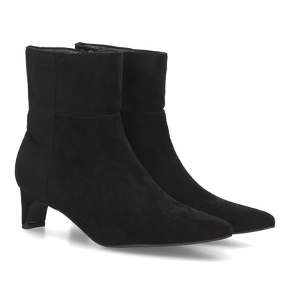 MÓNICA – BOTINES EFECTO ANTE COLOR NEGRO