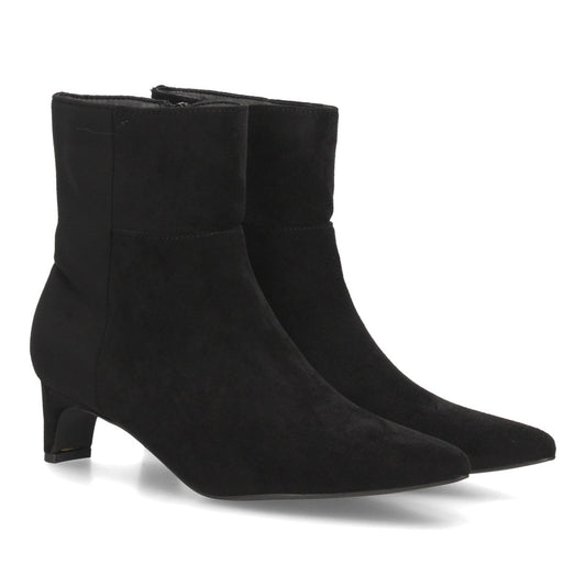 MÓNICA – BOTINES EFECTO ANTE COLOR NEGRO