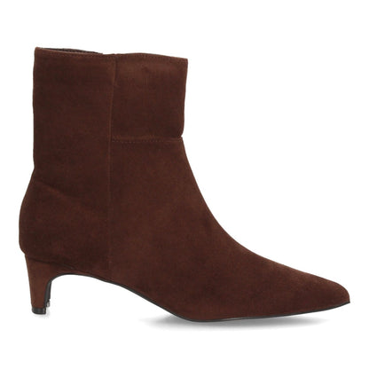 MÓNICA – BOTINES EFECTO ANTE COLOR MARRÓN