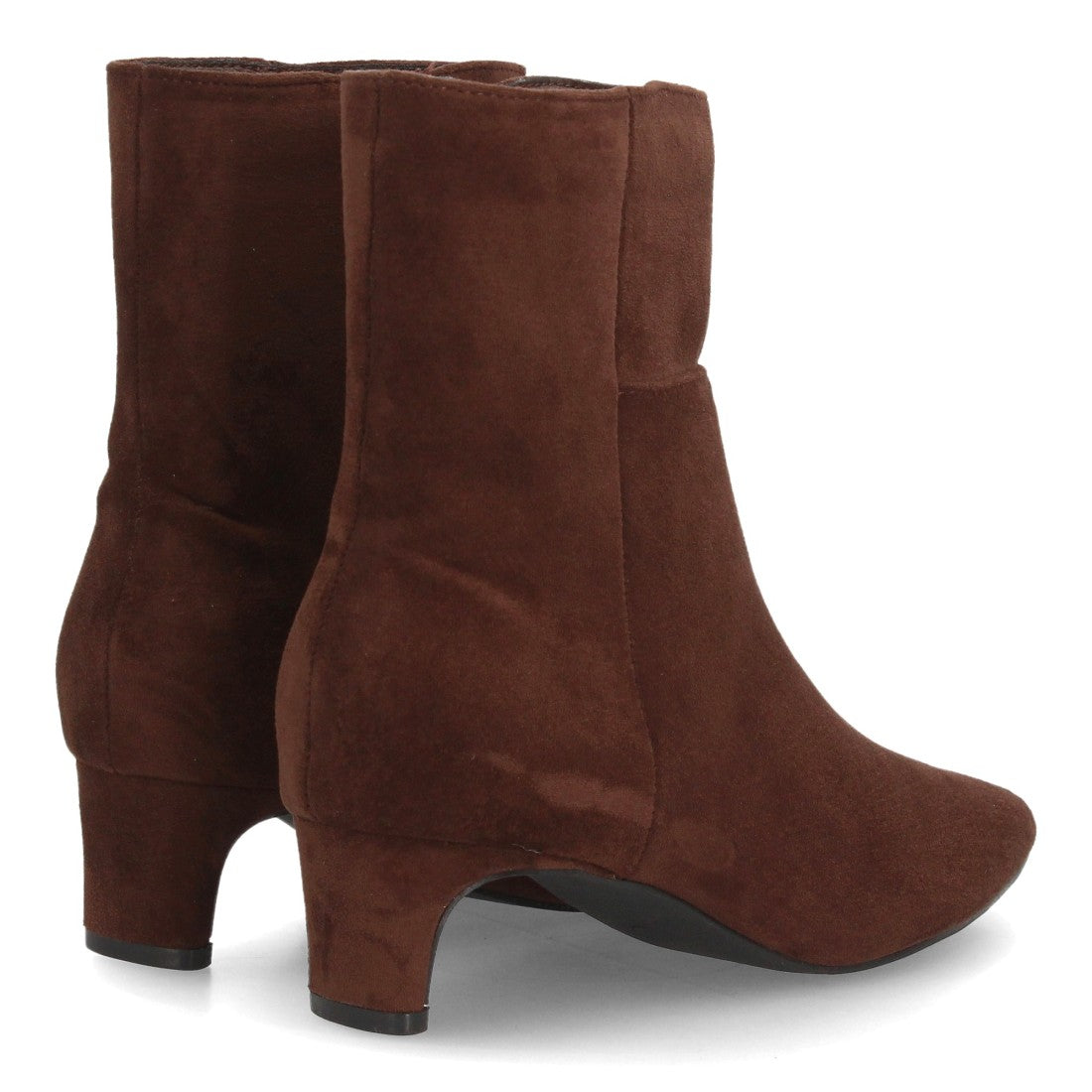 MÓNICA – BOTINES EFECTO ANTE COLOR MARRÓN