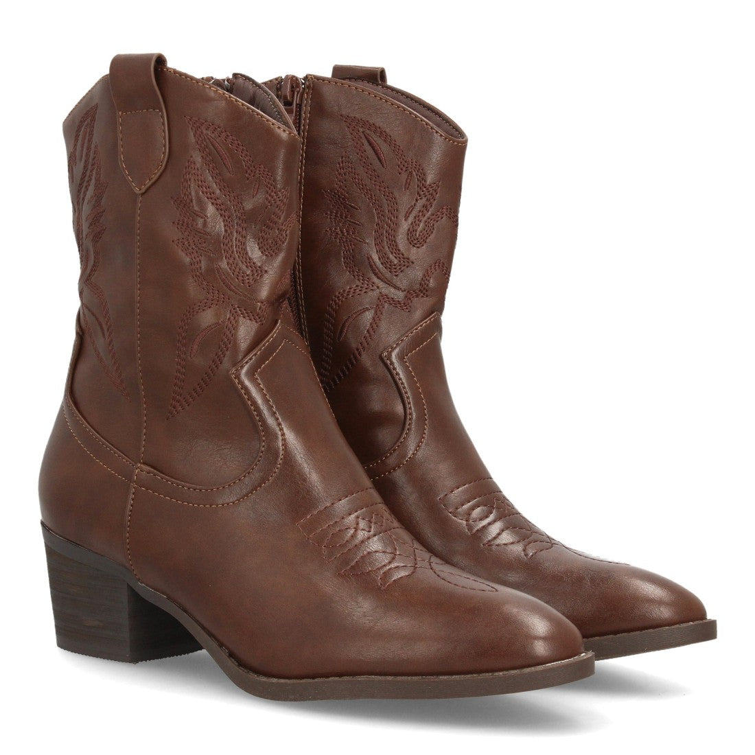 PILAR – BOTINES COWBOY MARRÓN