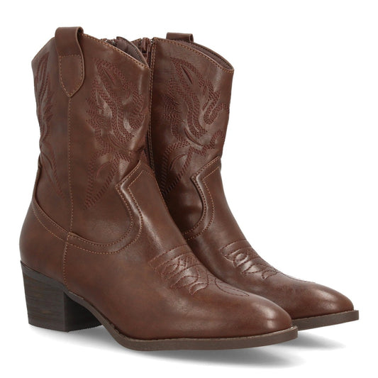 PILAR – BOTINES COWBOY MARRÓN