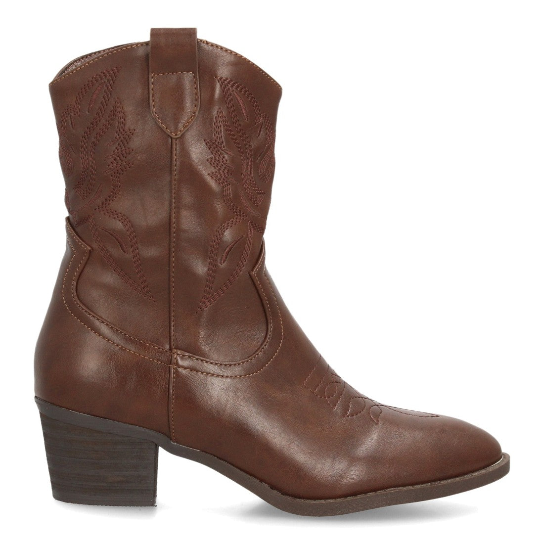 PILAR – BOTINES COWBOY MARRÓN
