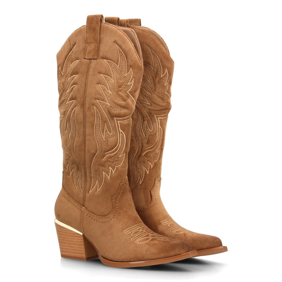 LORENA – BOTAS COWBOY EFECTO ANTE COLOR CAMEL
