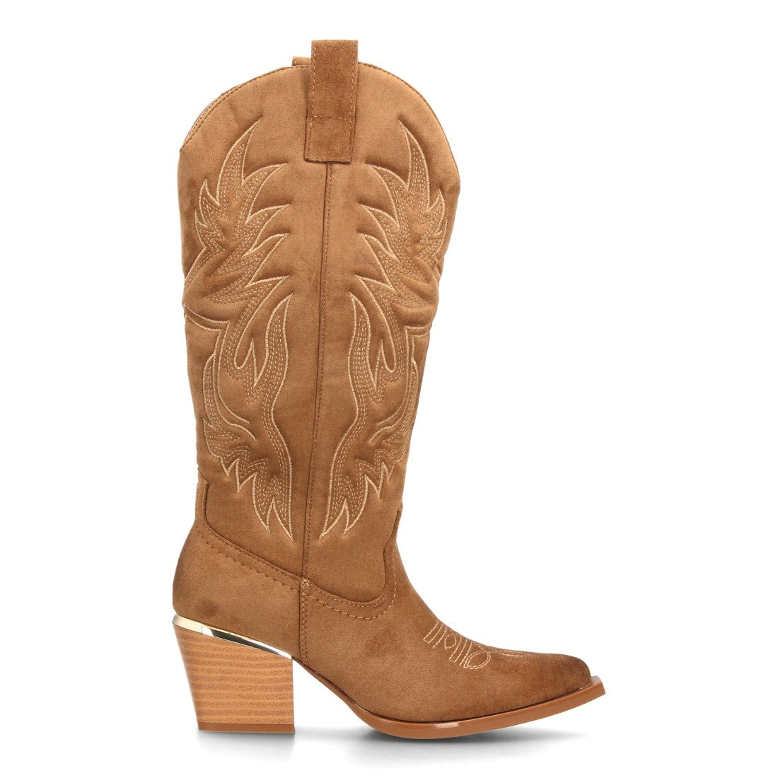 LORENA – BOTAS COWBOY EFECTO ANTE COLOR CAMEL