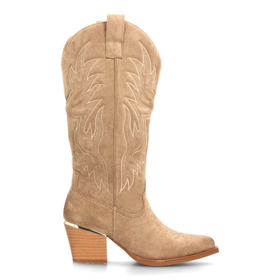 LORENA – BOTAS COWBOY EFECTO ANTE COLOR KAKI