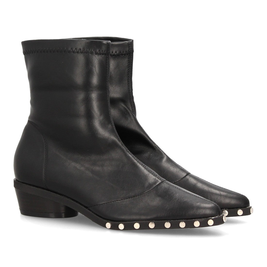 NATALIA – BOTINES EFECTO PIEL COLOR NEGRO