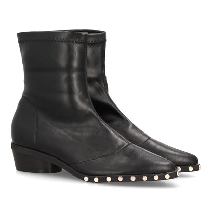 NATALIA – BOTINES EFECTO PIEL COLOR NEGRO