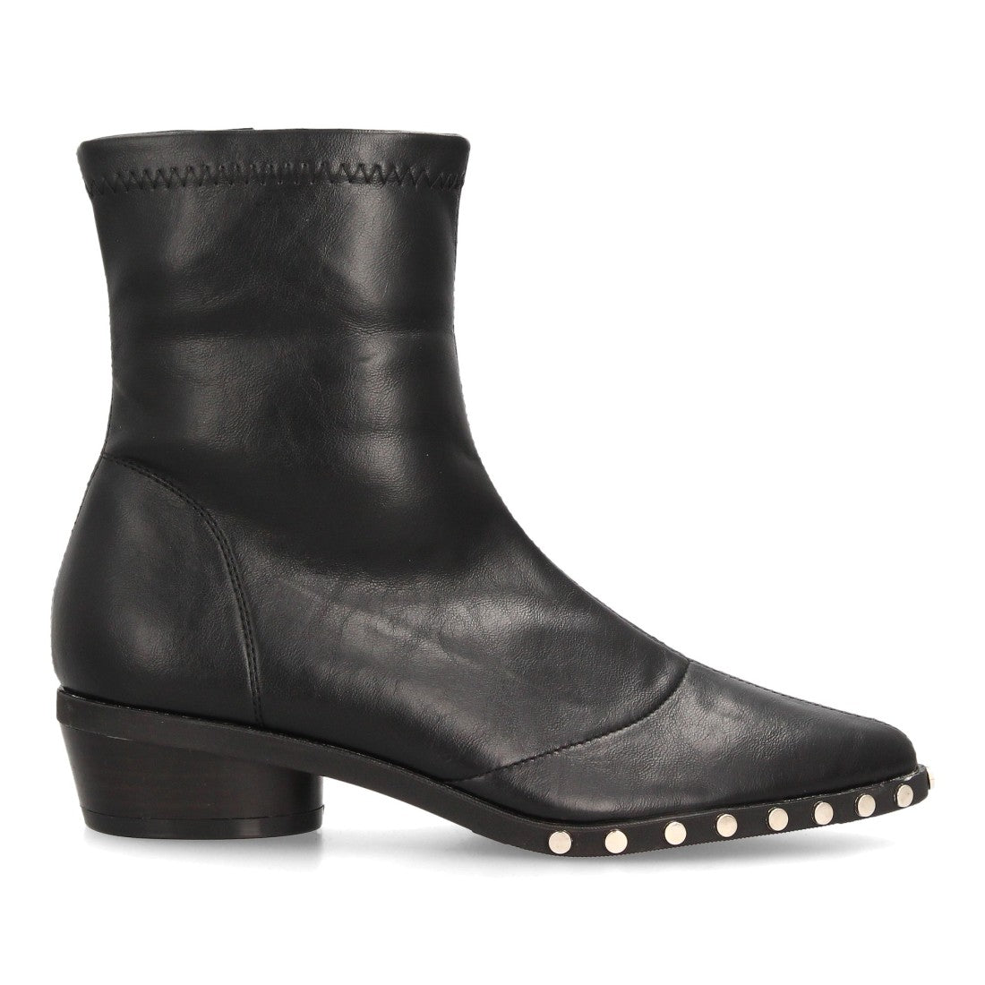 NATALIA – BOTINES EFECTO PIEL COLOR NEGRO