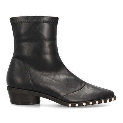NATALIA – BOTINES EFECTO PIEL COLOR NEGRO
