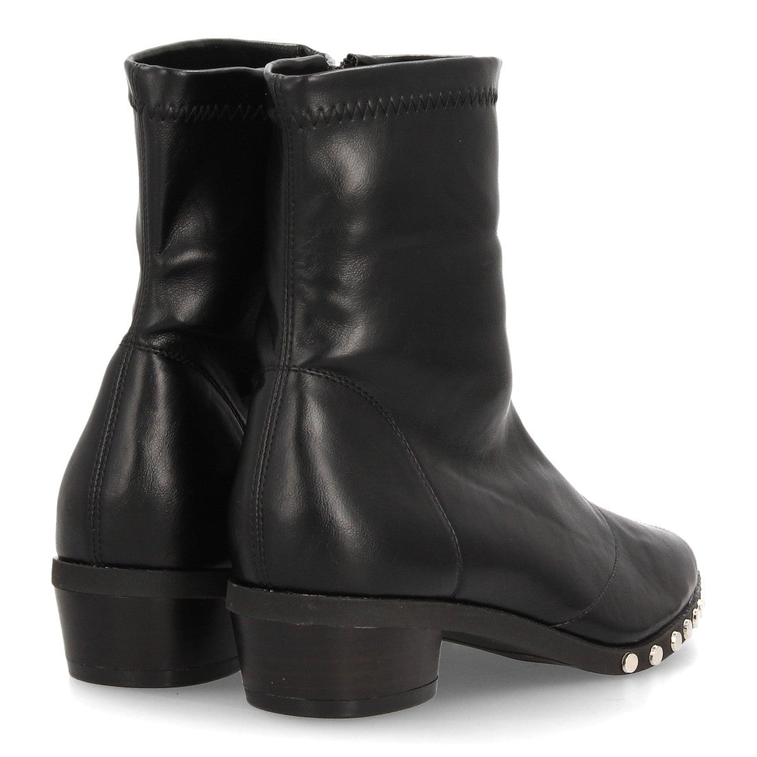 NATALIA – BOTINES EFECTO PIEL COLOR NEGRO
