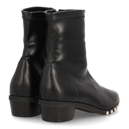 NATALIA – BOTINES EFECTO PIEL COLOR NEGRO