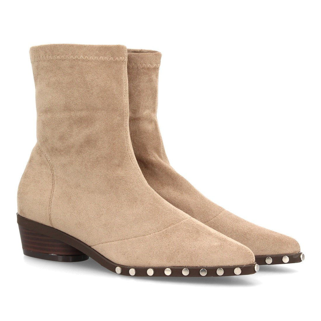 NATALIA – BOTINES EFECTO ANTE COLOR BEIG