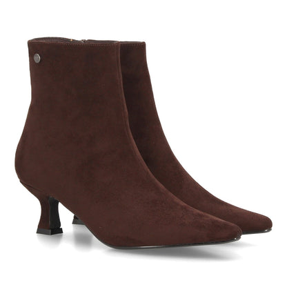 CLAUDIA – BOTINES EFECTO ANTE COLOR CAFÉ