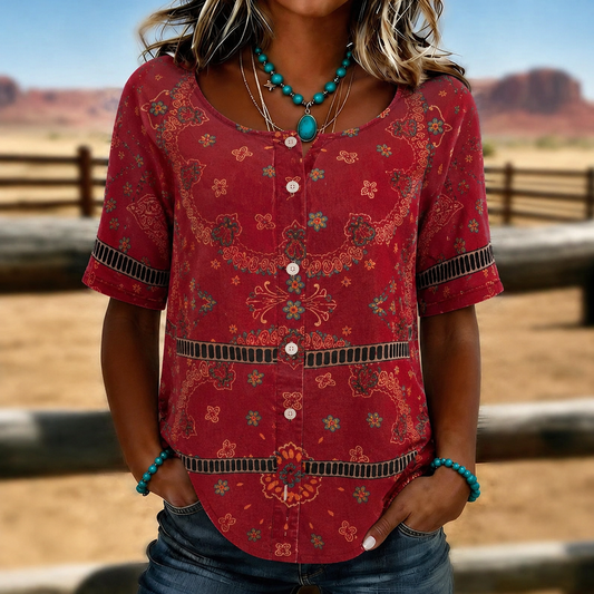 LÍA – CAMISA ÉTNICA VINTAGE
