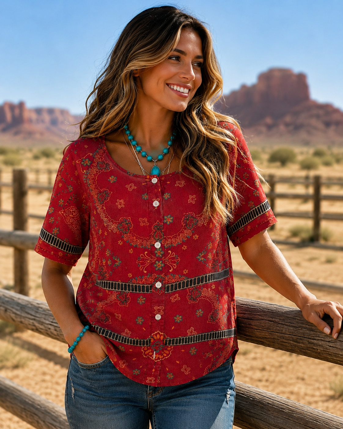LÍA – CAMISA ÉTNICA VINTAGE