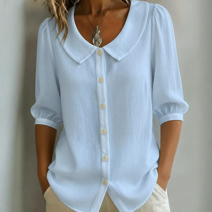 ALBA - BLUSA ROMÁNTICA DE BOTONES