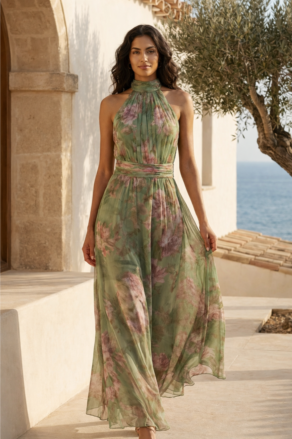 CAMILA - VESTIDO MAXI FLUIDO FLORAL