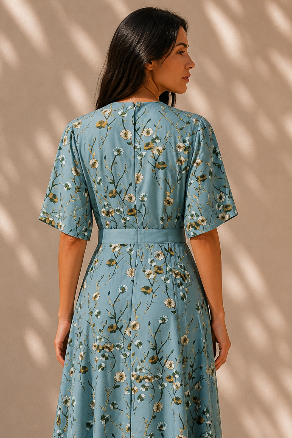 AURA – VESTIDO FLORAL AZUL